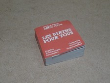 Mini Livre "Les Maths Pour Tous" Le Prof de Poche.IMP 1985