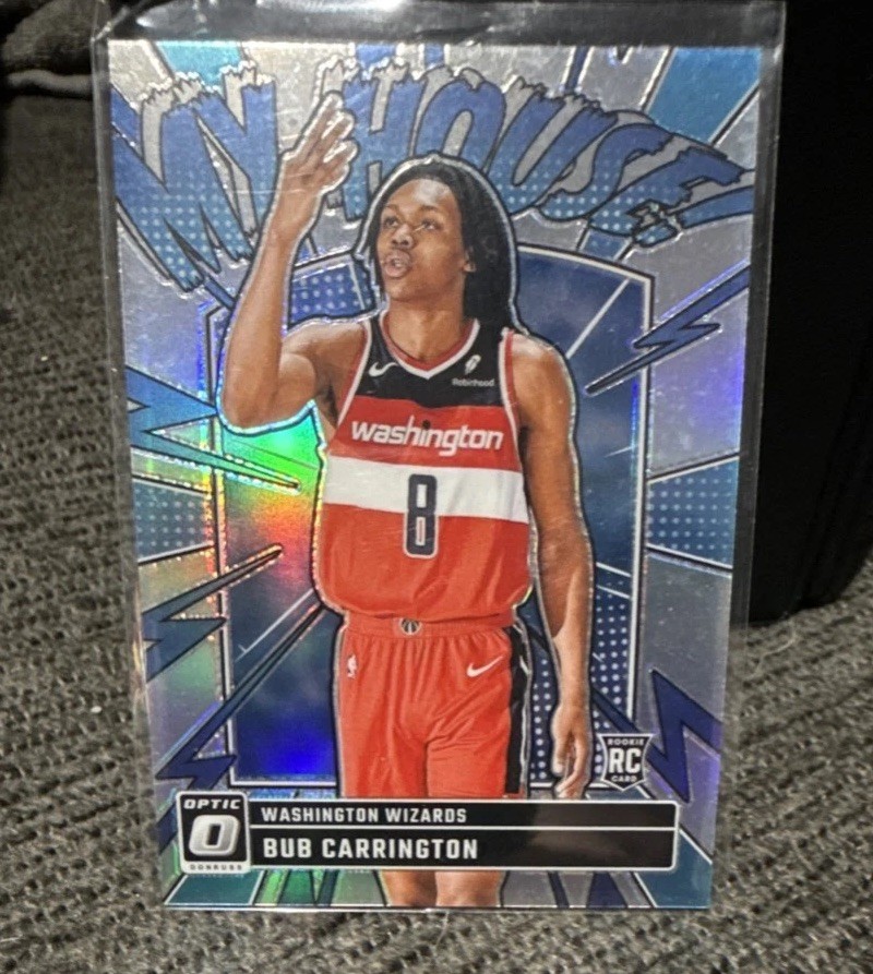 2024-25 Panini Donruss Optic - My House Bub Carrington #8 Holo Prizm (RC)