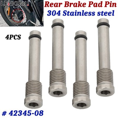 4X Rear 42345-08 Brake Pad Pin For Harley Softail Classic Blackline Breakout CVO