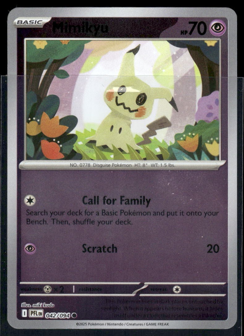 Mimikyu Common ME02: Phantasmal Flames 042/094 NM