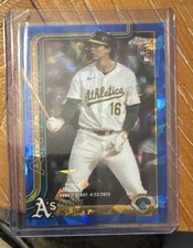 Topps 2025 Chrome Sapphire Nick Kurtz Rookie Debut USC180 Oakland Athletics