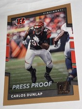 2017 Donruss Press Proof BRONZE CARLOS DUNLAP #89 Gators, Cincinnati Bengals