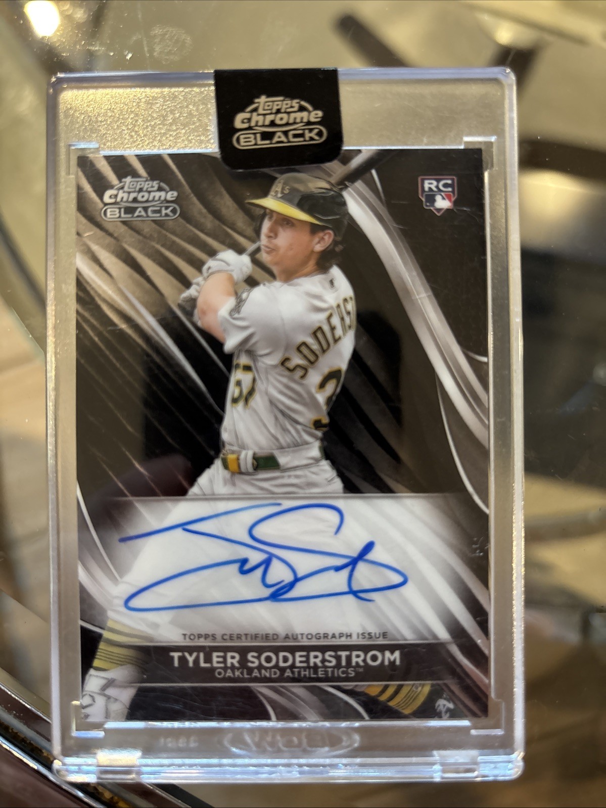 2024 Topps Chrome Black - Autographs Tyler Soderstrom #CBA-TS (AU, RC)
