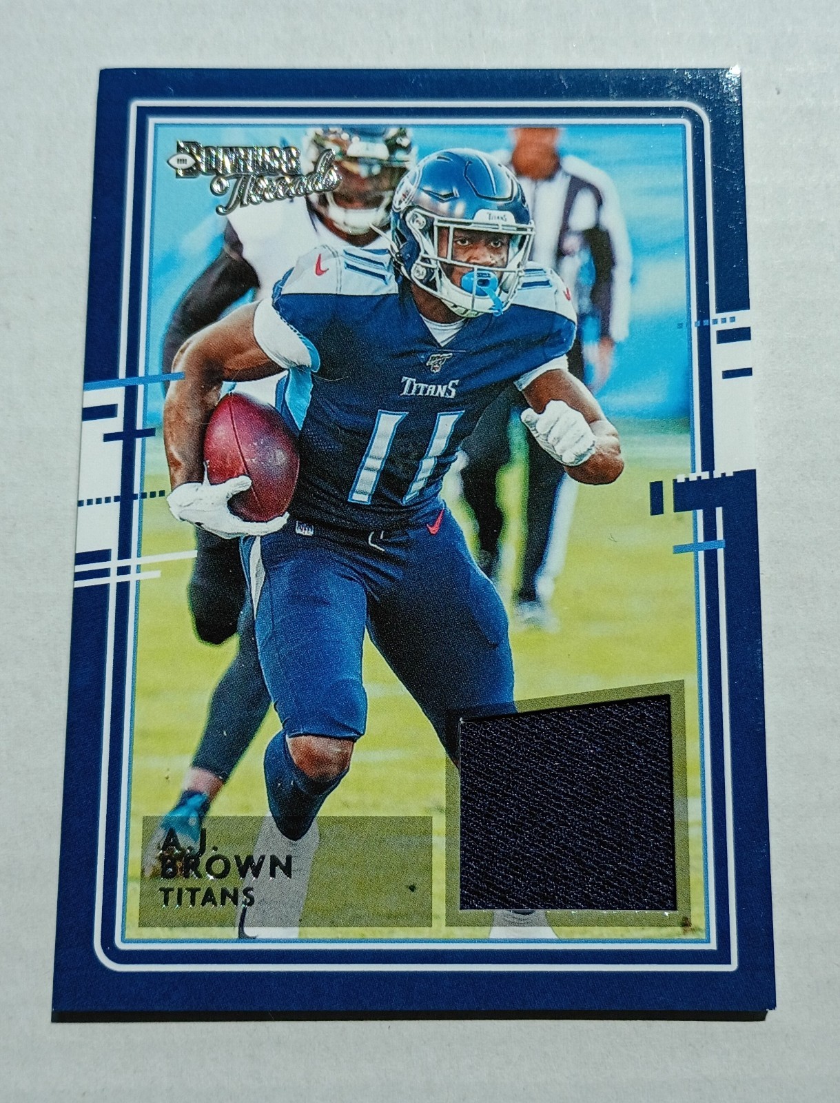 2020 DONRUSS THREADS A.J. BROWN PATCH #20 TENNESSEE TITANS