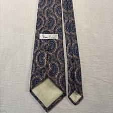 mens vintage Pierre cardin Paris classic 100 all silk luxury Paisley neck tie