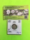 1957 Canadian 10c Dime .8 Silver Elizabeth II AG TRENDING AT $8.50