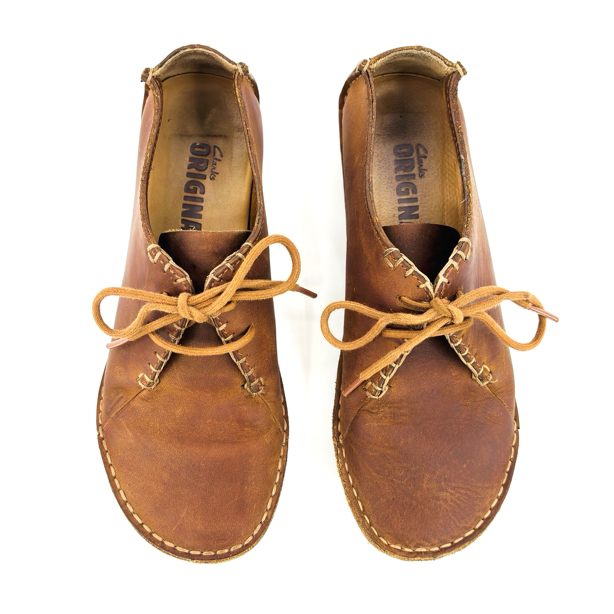 Womens M Clarks Originals Moccasin Faraway Field Brown Leather