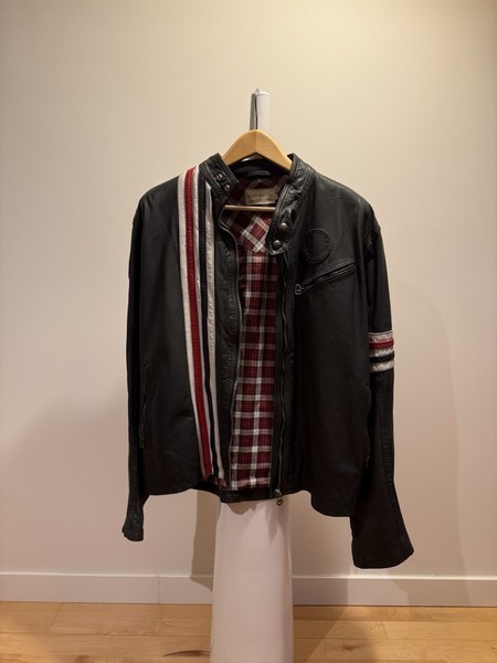 Levi’s Special Edition Chaqueta de cuero auténtico estilo biker (talla XL)