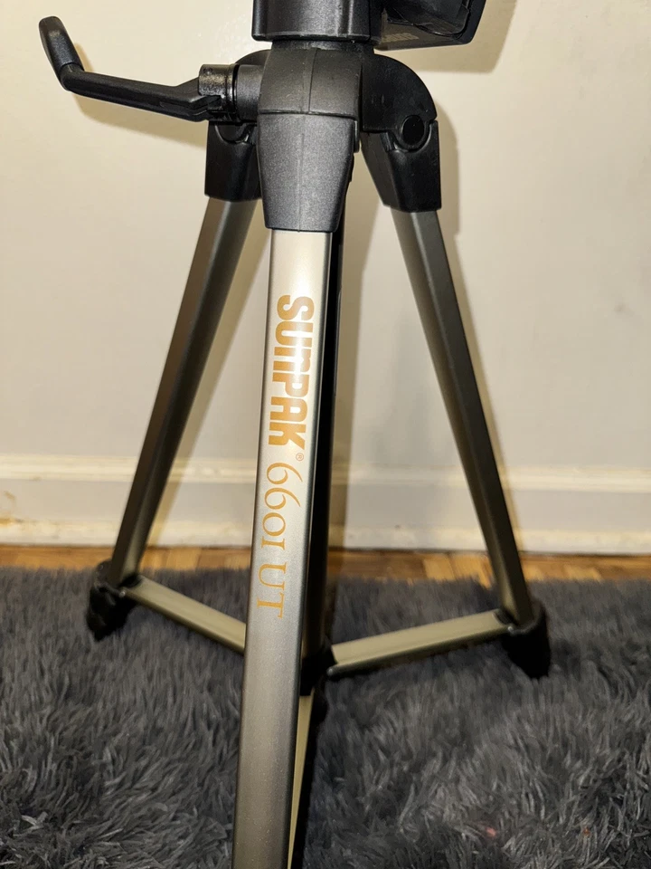 Trípode Sunpak VideoPro 6240 62", cabezal panorámico fluido para cámara video USADO SIN PLACA Foto 2 de 4