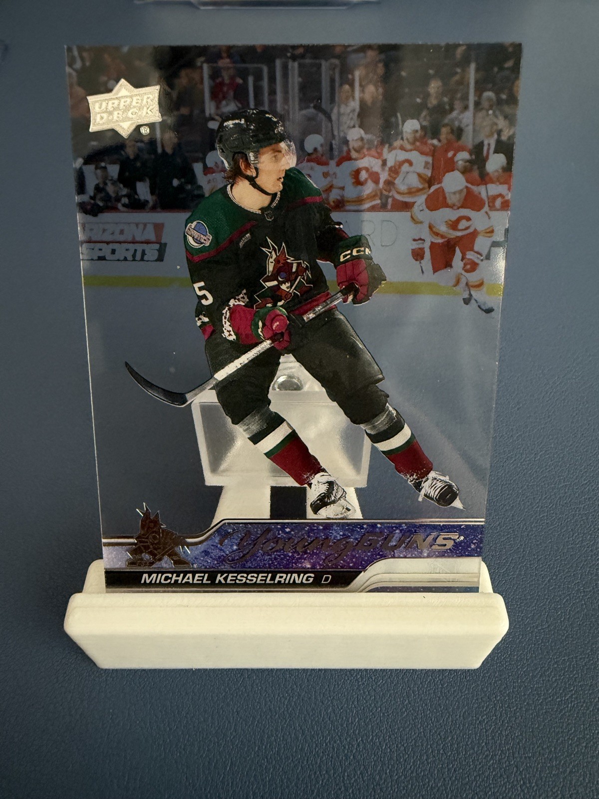 2023 Upper Deck Series 2 Young Guns Clear Cut Michael Kesselring #481 Rookie RC