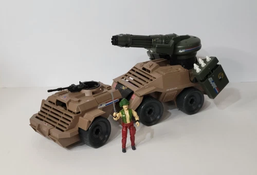 GI Joe Mean Dog Vehicle w/ Wild Card Driver Figure VTG v1 1988 COMPLETE ARAH
