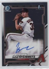 2021 Bowman Draft Chrome Draft Pick Auto Jacob Steinmetz #CDA-JS Auto v9t