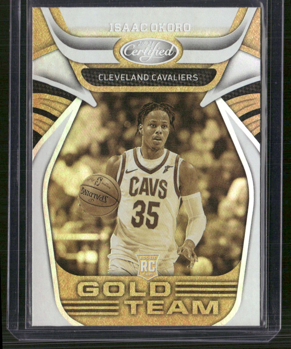 2020-21 Panini Certified #5 Isaac Okoro Gold Team Rookies