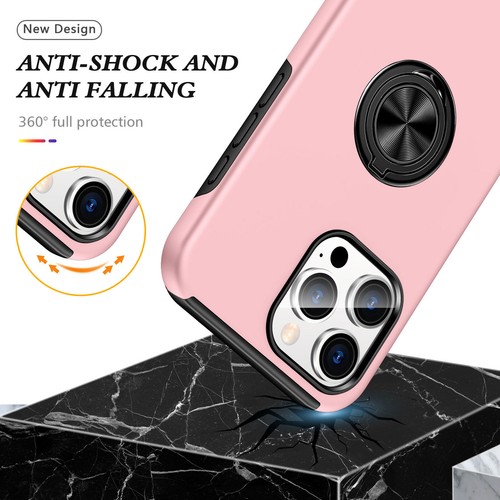 Rugged Magnetic Case with Stand Ring Holder For iPhone 16 Pro Max 16 Plus - Picture 26 of 57
