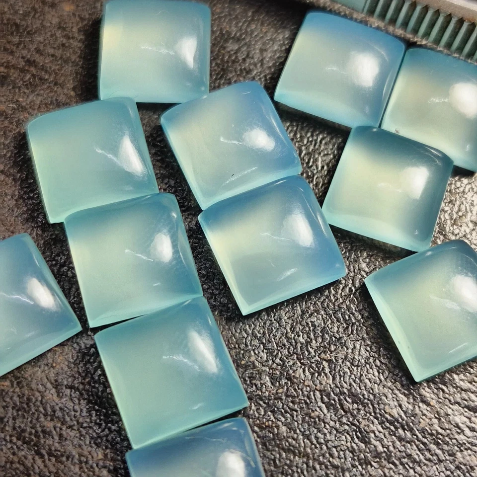 天然水玉髓方形形状校准凸圆形散装宝石 5-20 毫米 — 第 2/4 张图片