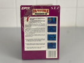 Impossible Mission II NES HES Game Complete AUS SEI Cardboard Release