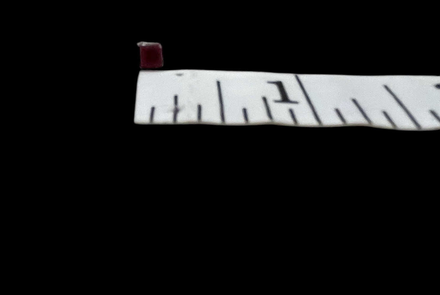 Platinum Over 925 Silver Emerald Cut Ruby Stud Ea… - image 5