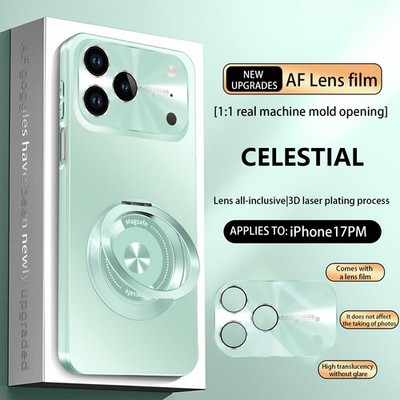 Case For iPhone 17 Pro Max 16 15 14 13 Magnetic Ring Stand Cover+Lens Protector
