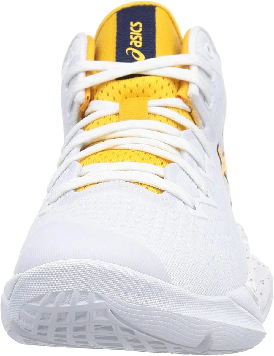 ASICS Basketball Shoes UNPRE ARS 1063A036 White Yellow US9.5(27.5cm)