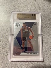 2019-20 ZION WILLIAMSON MOSAIC BASE #209 BGS 9.5 GEM MINT.  10 Edges 10 Corners