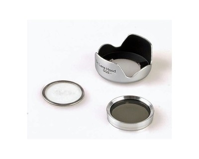 Magnetic GGS KIT 16mm for compact digital cameras UV Filter CPL filter Lens Hood