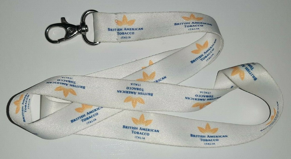 British American Tobacco BAT Italia Schlüsselband Lanyard NEU (M43)