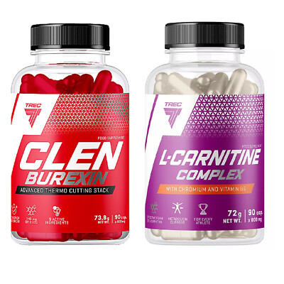 CLENBUREXIN 90 Caps + L-CARNITINE 90 Caps -Slimming Pills Fat Burner Weight Loss