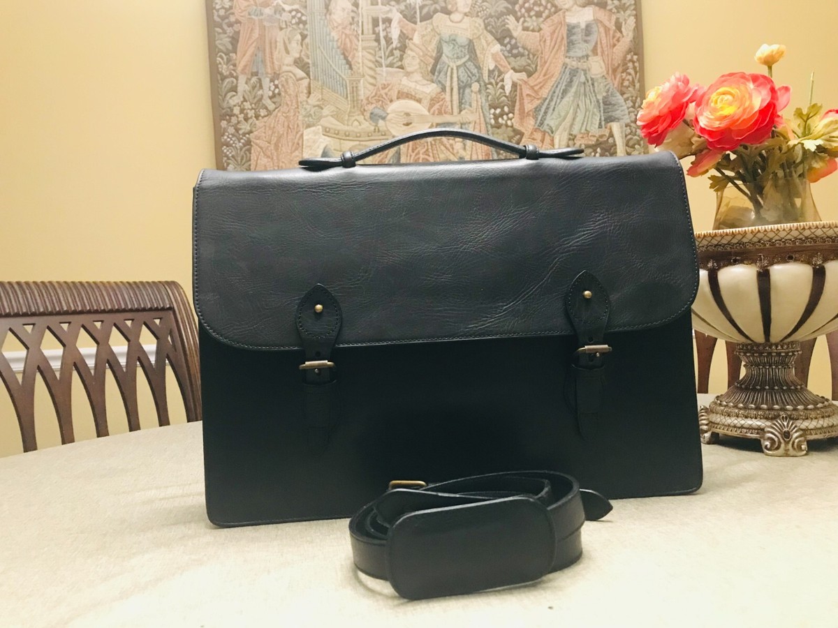 POLO RALPH LAUREN Vintage Double Strap Leather Briefcase