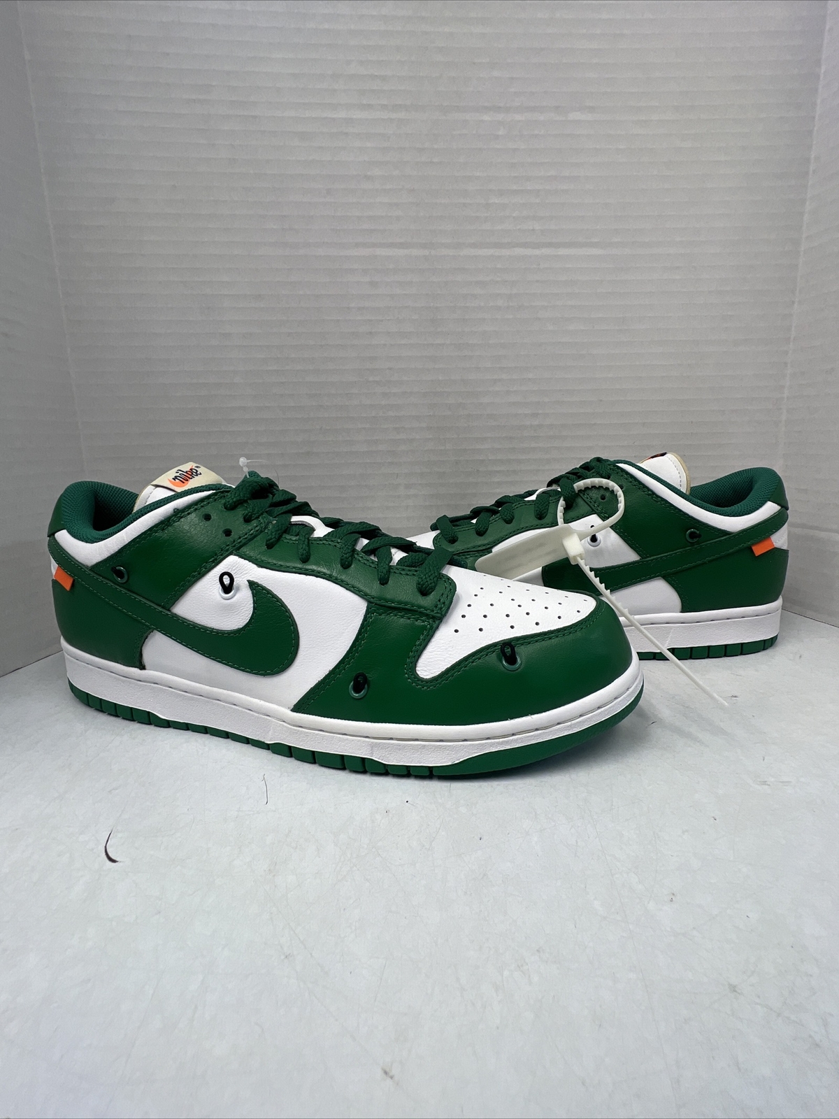 OFF WHITE X NIKE Nike Off bianche x verde scuro pino basso 2019 taglia 12 nuovissime CT0856 100
