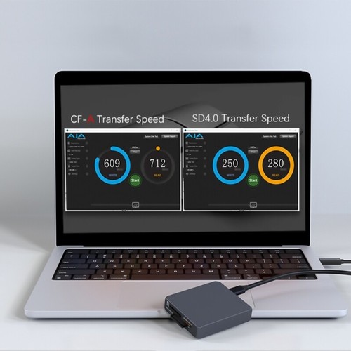 Card Reader USB 3.2 Memory Card Reader 3 Cards Simultaneously CFA SD4.0 TF4.0 - Zdjęcie 5 z 8