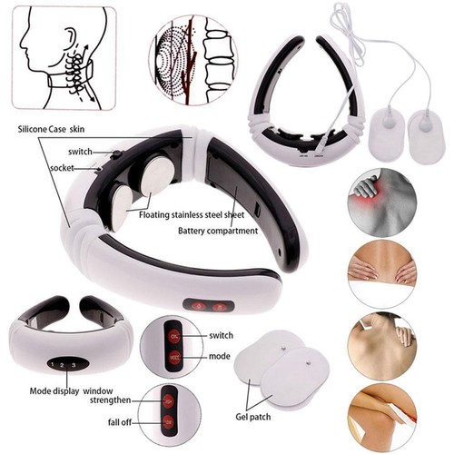 Electric Cervical Pulse Neck Massager Muscle Relax Therapy Magnetic Massage N1S8 - Picture 4 of 13