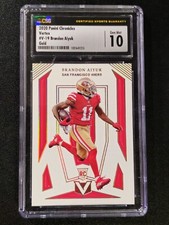  2020 PANINI CHRONICLES VERTEX GOLD #V-19 Brandon Aiyuk RC #10/10 🔥  49ers 