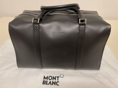 MONTBLANC FOR BMW THE COLLECTION Duffle Bag Black Leather W44cm x