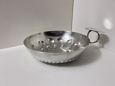 Grand taste-vin en métal argenté - D. 13,8 cm - TBE