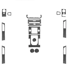 16x For Land Rover Discovery 4 10-16 Carbon Fiber Full Kits Interior Trim Cover