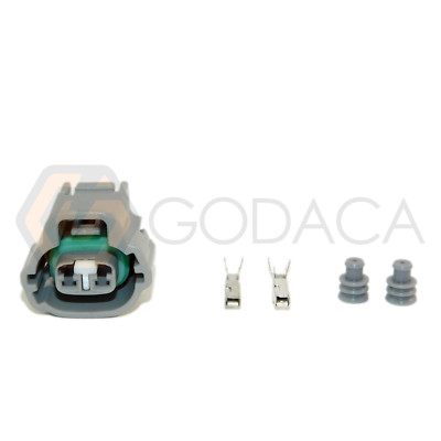 1x Connector 2-way 2 pin for Toyota Turn Signal Light 90980-11162 w/out wire