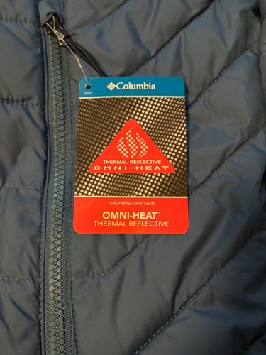 Columbia Mens White Out II Omni Heat Thermal Reflective Blue Jacket Size 4X NWT - Picture 7 of 8
