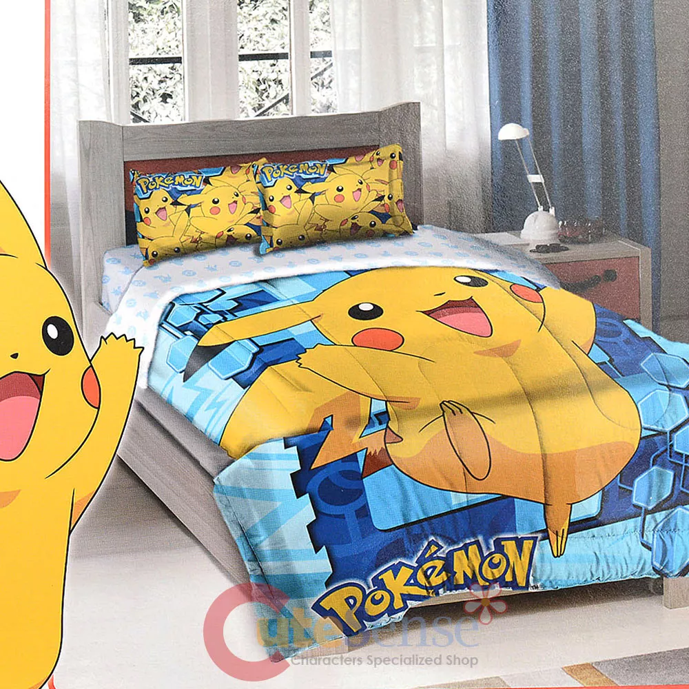 Nintendo Pokemon Pikchue Bedding Comforter Sharm Set Twin Full