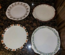 JOBLOT DE 4 X ASSIETTES VINTAGE EN PORCELAINE OS B&B (LOT H) 