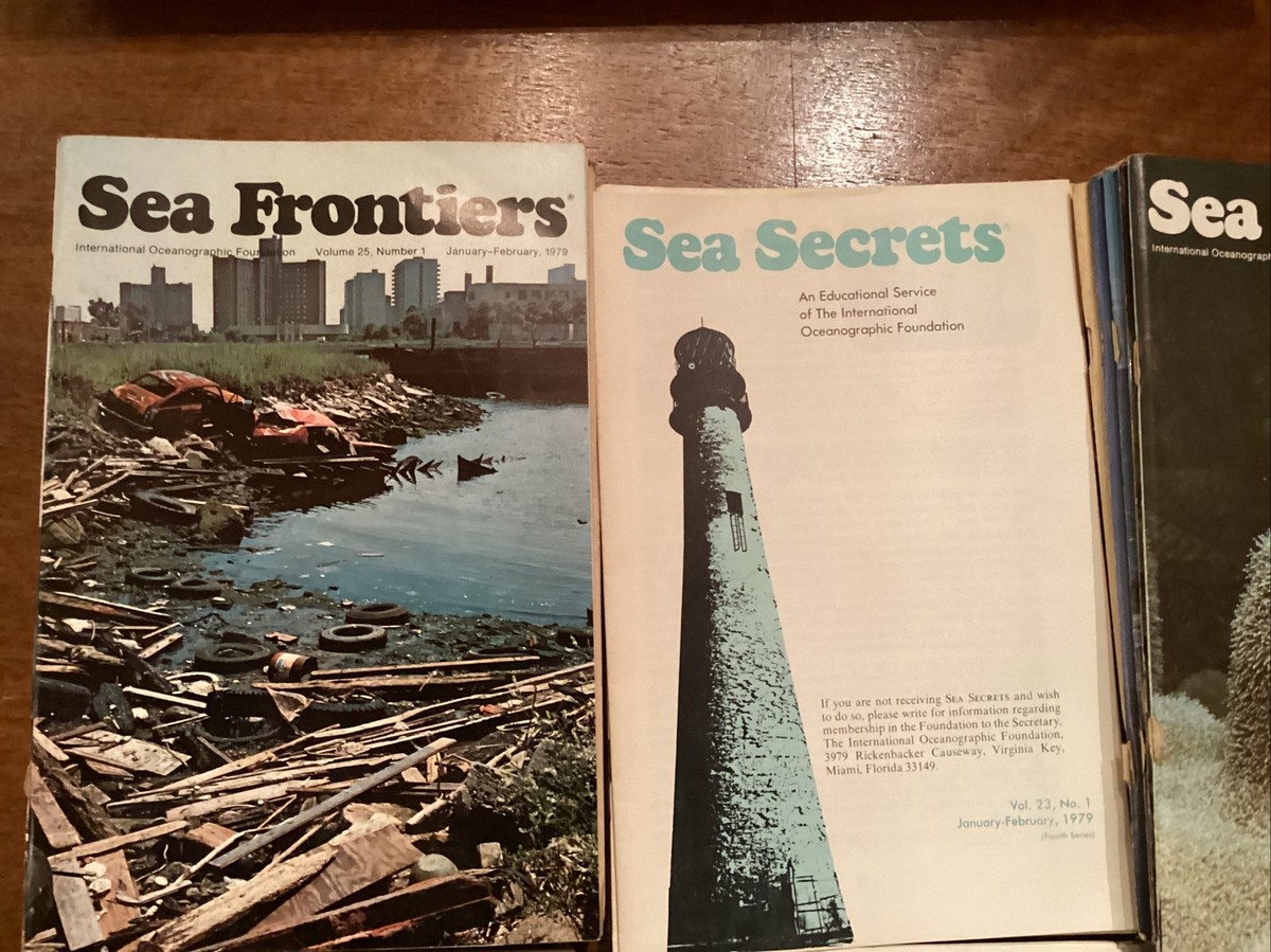 Set of 19 SEA FRONTIERS & SEA SECRETS Magazines ~ 1979, 80, 81