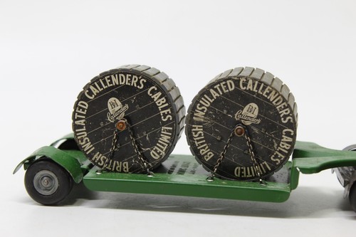 Tri-ang Minic Clockwork Tinplate 'ARTICULATED CABLE DRUM LORRY' - Nice Example - Picture 5 of 11