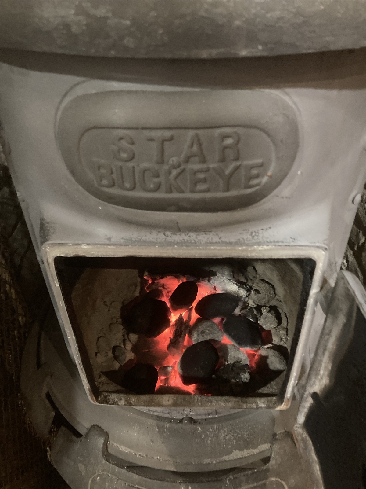 AMERICAN VINTAGE POT BELLIED STOVE WORKING WELL!! eBay