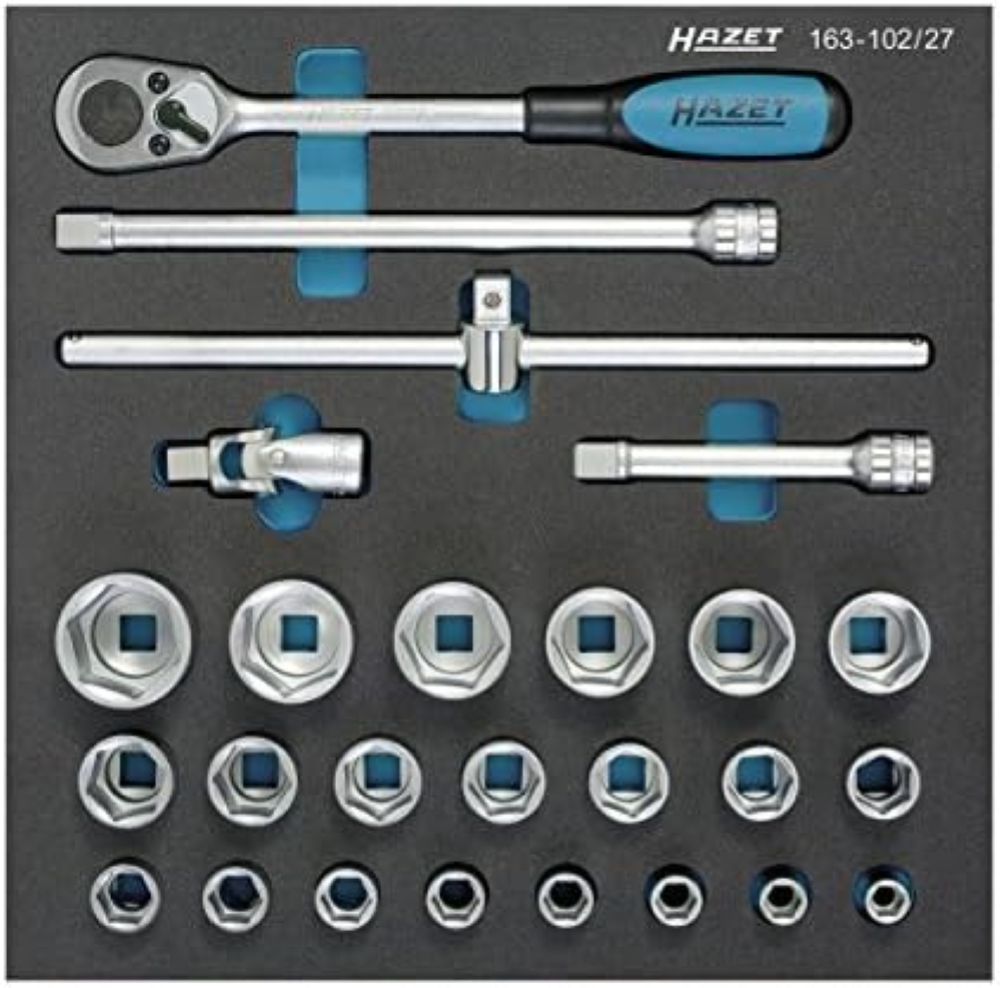 Hazet, 163-102/27, Set 163-102/27 presa