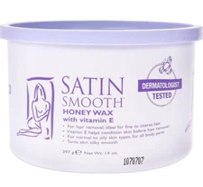 Satin Smooth Honey Hard Hair Removal Wax with 14oz.