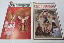 Zim's Creative Brooms I & II Vintage Holiday Craft Patterns Leaflets