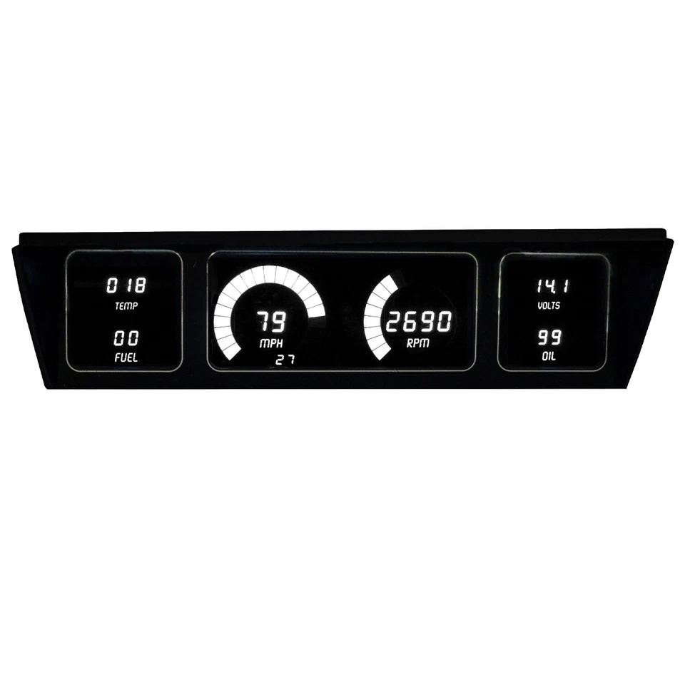 Chevy Impala/Caprice 1977-1990 Digital Gauge Cluster LED blancos ¡Hecho en EE. UU.! Foto 3 de 4
