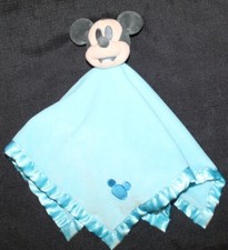 Disney Baby MICKEY MOUSE blue security lovey blanket