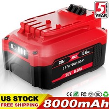 8.0Ah For Craftsman V20 20 Volt MAX Lithium Battery CMCB204 CMCB202 CMCB201 TOOL