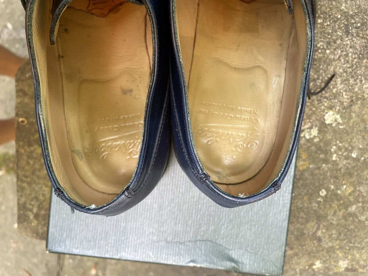 Paraboot Chambord with rare Tampone Bleu, Made in France, UK Paraboot Chambord with rare Tampone Bleu, Made in France, UK