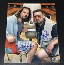 Jeff Bridges John Goodman Signed Autograph 11x14 Photo The Big Lebowski BAS B
